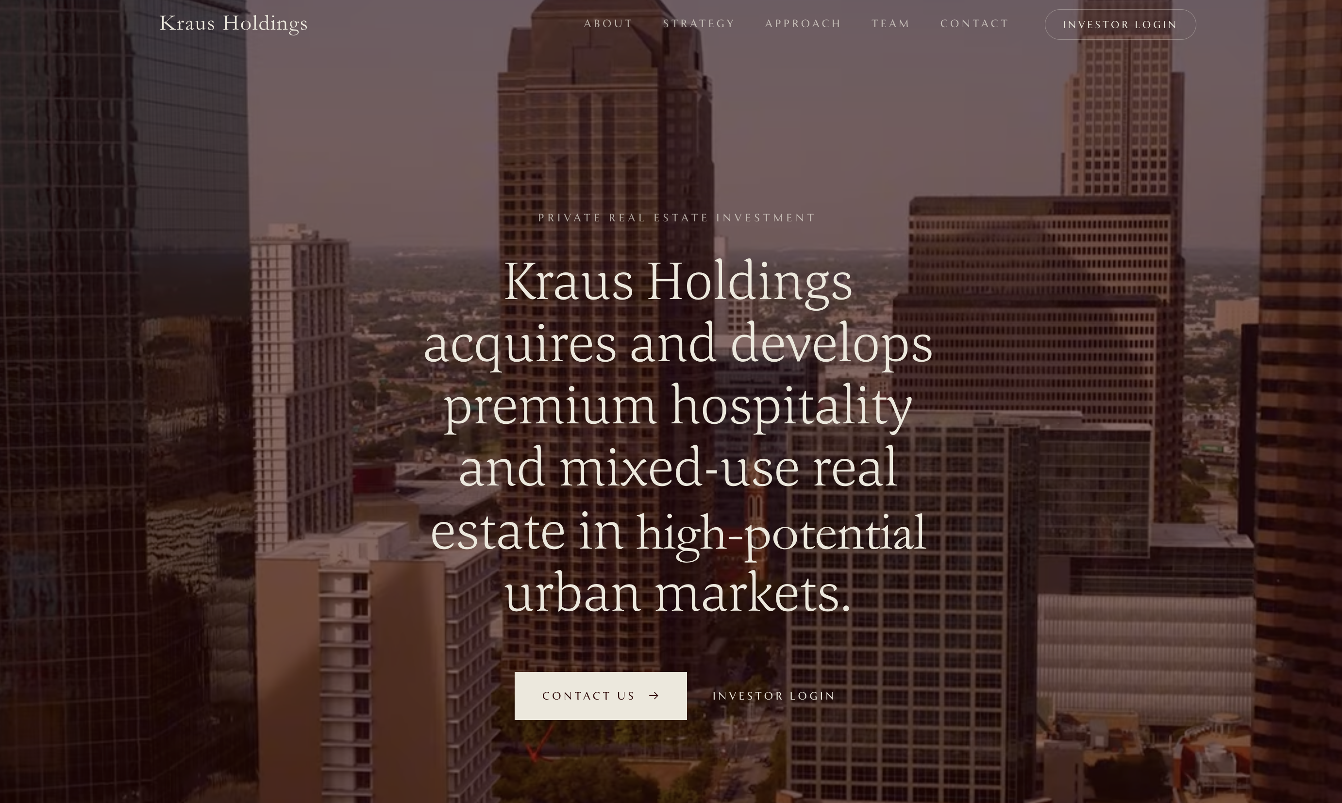 Kraus Holdings corporate website