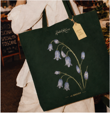 Hotel Kraus botanical tote concept